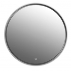 Дзеркало з LED-підсвічуванням iStone Round WD2906-2 білий матовий камінь