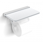 Держатель для туалетной бумаги с полочкой для телефона Volle Teo 15-88-446 хром/матовое стекло