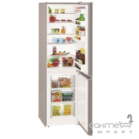 Двокамерний холодильник із нижньою морозилкою Liebherr CUef 3331 Comfort (A++) нерж. сталь SmartSteel