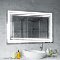 Зеркало с LED-подсветкой Modglass Line 800x635
