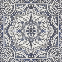 Плитка универсальная, декор 19,8x19,8 Paradyz Sevilla Azul Glazed Porcelain Structure Decor E (структурная)