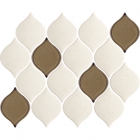 Настенная плитка, декор 26,5x20,2 Paradyz Mistysand Crema Pressed Mosaic Arabeska Mix (матовая)