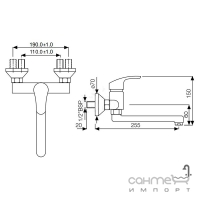 Змішувач для кухні Jaquar Eko EKO-CHR-33163 хром