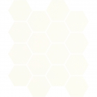 Плитка настенная, мозаика 22,0x25,5 Paradyz Universal Pressed Mosaic Hexagon Bianco