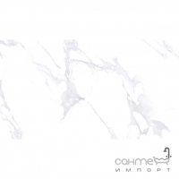Керамогранитная плитка под мрамор 60x120 iKeramix Total Carrara Grey New Pol Белая Полированная