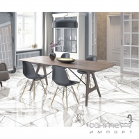 Керамогранитная плитка под мрамор 60x120 iKeramix Total Fusion Beige Mat Бежевая Матовая