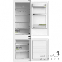 Вбудований двокамерний холодильник з нижньою морозильною камерою Fabiano FBF 282 B/N білий