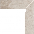 Цоколь двухэлементный правый 8,1x30 Paradyz Viano Beige 2 Elements Stair Tread Skirting Board Right (матовый)
