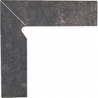 Цоколь двухэлементный левый 8,1x30 Paradyz Viano Antracite 2 Elements Stair Tread Skirting Board Left (матовый)