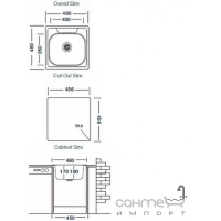Кухонная мойка Ukinox Galant GAM 480.480 5K н/с матовая