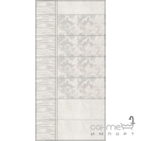 Настінна плитка структурна, обрізна 30х89,5 Kerama Marazzi Гренель Світло-Сіра 13054R