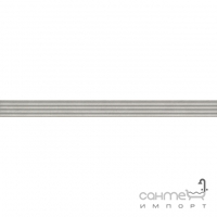 Бордюр настенный структурный 3,4х40 Kerama Marazzi Пикарди Серый LSA003