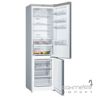 Окремий двокамерний холодильник із нижньою морозильною камерою Bosch Serie 4 NoFrost KGN39XL306 Inox Look