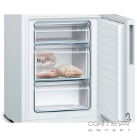 Отдельностоящий двухкамерный холодильник с нижней морозильной камерой Bosch Serie 4 KGV39VW316