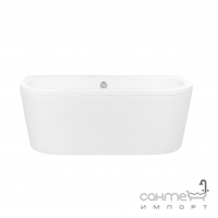 Окремостояча ванна з сифоном Besco Vista 140x75 біла