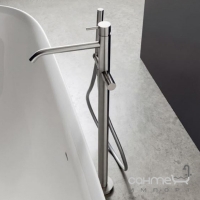 Змішувач для ванни з душовим гарнітуром для підлоги Treemme 40mm 1303IS01 нержавіюча сталь