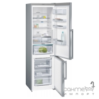 Окремий двокамерний холодильник із нижньою морозильною камерою Siemens KG39NAI36 нержавіюча сталь