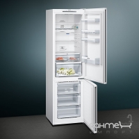 Окремий двокамерний холодильник із нижньою морозильною камерою Siemens KG39NVW306 білий
