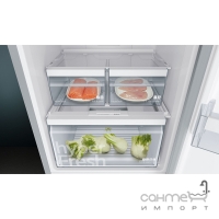 Окремий двокамерний холодильник із нижньою морозильною камерою Siemens KG39NXI316 нержавіюча сталь