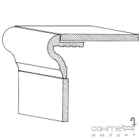 Капинос керамический угловой Арт-керамика Классический (длина до 333 мм)
