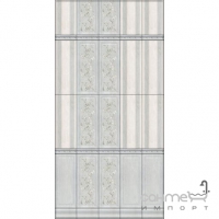 Плитка настінна декорована 20х50 Kerama Marazzi Кантрі Шик Панель Біла 7188