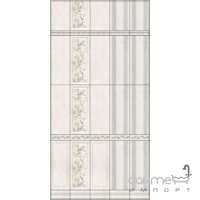 Настінна плитка декорована 20х50 Kerama Marazzi Кантрі Шик Панель Сіра 7189
