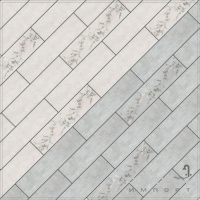 Підлоговий керамограніт декорований 9,9 х40, 2 Kerama Marazzi Кантрі Шик Білий SG401600N