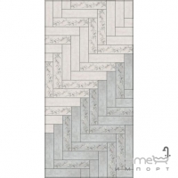 Напольный керамогранит декорированный 9,9х40,2 Kerama Marazzi Кантри Шик Белый SG401600N