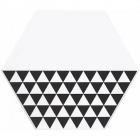 Шестиугольный кафель декорированный 20х23,1 Kerama Marazzi Буранелли Треугольники NT\B218\24001
