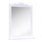 Зеркало с полочкой Аква Родос Классик 65 белое