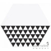 Шестиугольный керамогранит декор 20х23,1 Kerama Marazzi Буранелли Треугольники NT\A218\SG2300