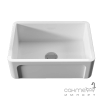 Напіввбудована керамічна кухонна мийка Kerasan Hannah Yorkshire 5420 біла кераміка