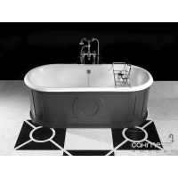 Отдельностоящая чугунная ванна с алюминиевыми панелями Devon&Devon Capitol DECAPITOLV
