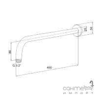 Кронштейн 40 см M&Z Radius ACS45119 Arctic матовий білий