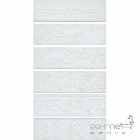 Настенное панно 51x28,5 (6 штук 8,5х28,5) Kerama Marazzi Кампьелло Орнамент Белый AD\A333\6x\2926