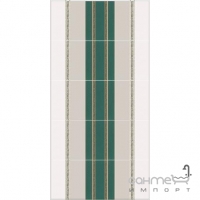 Настенный керамический декор 15х40 Kerama Marazzi Фонтанка Зеленый NT\B169\15074