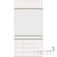Настінний керамічний декор 15х40 Kerama Marazzi Фонтанка Білий NTC16915000