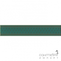 Настенный керамический бордюр 7,2х40 Kerama Marazzi Фонтанка Зеленый NT\B170\15074