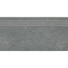 Напольный керамический гранит, ступень 30х60 Kerama Marazzi Ньюкасл Серый Темный Обрезной SG212500R\GR
