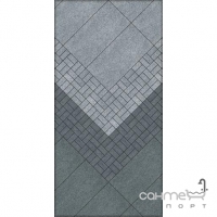 Керамічний граніт підлоговий, сходинка 30х60 Kerama Marazzi Ньюкасл Сірий Обрізний SG212400RGR