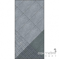 Керамічний граніт підлоговий, сходинка 30х60 Kerama Marazzi Ньюкасл Сірий Темний Обрізний SG212500RGR