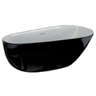 Отдельностоящая акриловая ванна Polimat Shila 170х85 00342 белая/черный глянец