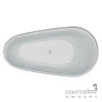 Отдельностоящая акриловая ванна Polimat Shila 170х85 00342 белая/черный глянец