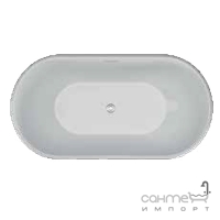 Отдельностоящая акриловая ванна Polimat Uzo 160x80 00336 белая/черный глянец