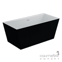 Отдельностоящая акриловая ванна Polimat Lea 170x80 00334 белая/матовый черный