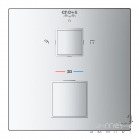 Термостатичний змішувач для ванни/душу GROHE Grohtherm Cube 24154000 (24155000) на два споживача