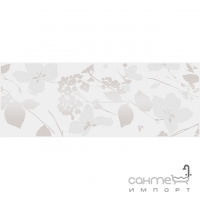 Настенный декор 15х40 Kerama Marazzi Вилланелла Цветы Белый MLD\A67\15000