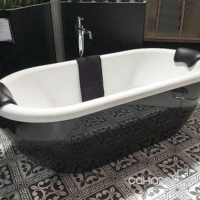 Отдельностоящая акриловая ванна Riho Dua FS 180x86 BD01XXX00000000 белая/цветная панель