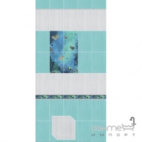 Плитка для підлоги - вставка 10х10 Kerama Marazzi Маронті Блакитна 330557