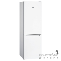 Отдельностоящий двухкамерный холодильник с нижней морозильной камерой Siemens KG36NNW306 белый